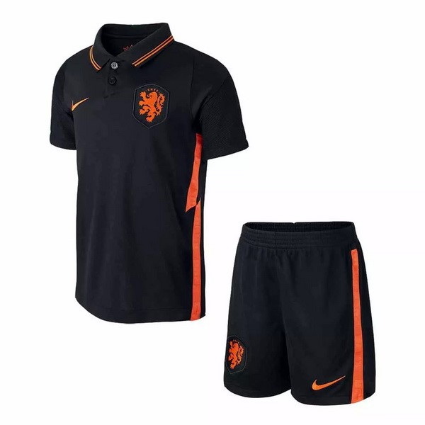 Camiseta Países Bajos Niño 2nd 2020 Negro